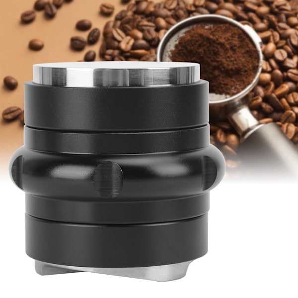 5,8 cm justerbar kaffemåler i rustfrit stål med dobbelt hoved, fladt og 3 vinklede skråninger