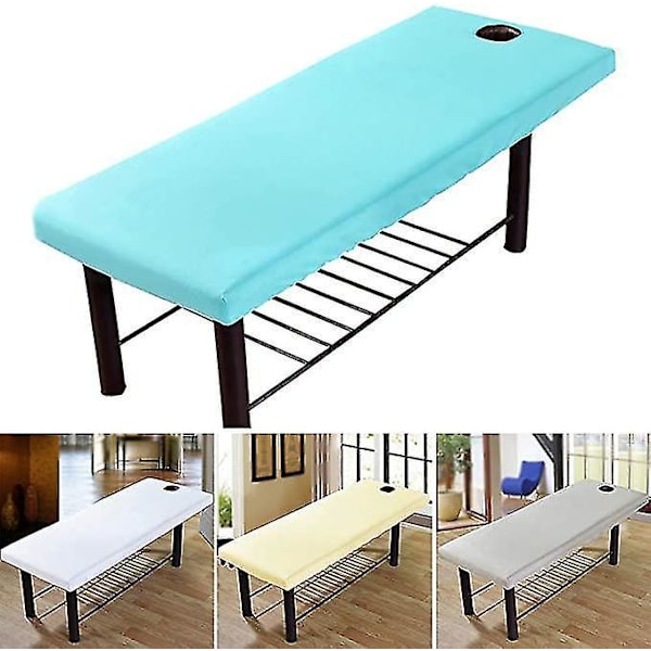 Spa Massagebord Betræk Elastisk Kant Ensfarvet Blød Polyester All-round Wrap
