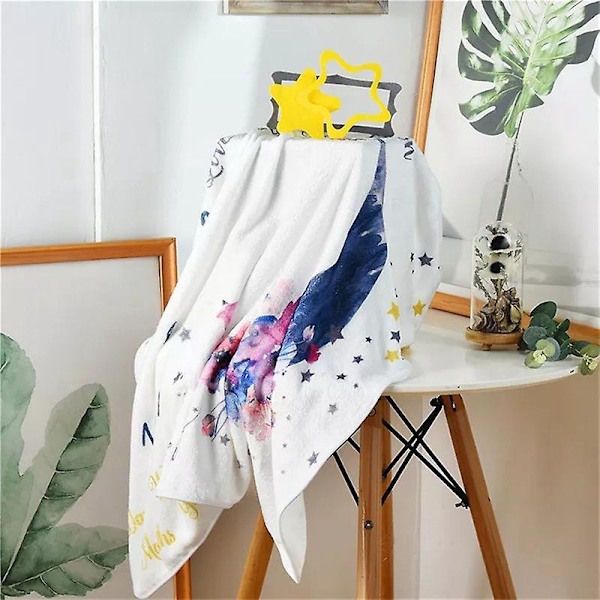 Baby Månadsmilstolpe Filt - 140x120cm - Månmilstolpe Filt för Pojke & Flicka - Baby 1:a Årets Tillväxtkalender