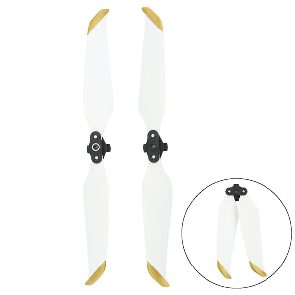 2 stk Plast-Reservepropeller 7238F Dronetilbehør Passer til DJI Mavic AIR 2 Drone Hvit