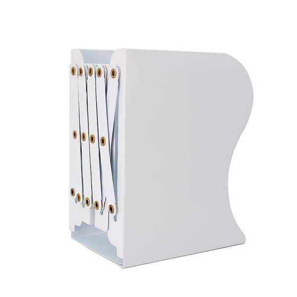 Justerbare metallbokstøtter for skrivebord og hylle - Utvidbart magasinholderstativ opptil 48 cm