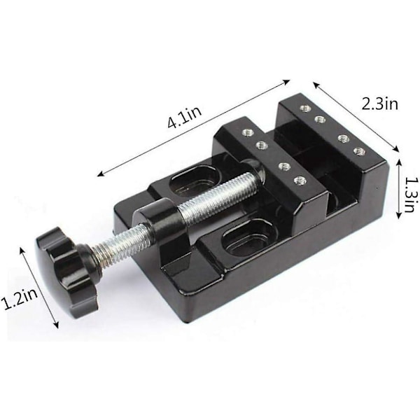 Mini Flat Clamp Vise för Smycken och Urmakare Reparation Kompakt Öppning Parallell Bord Verktyg