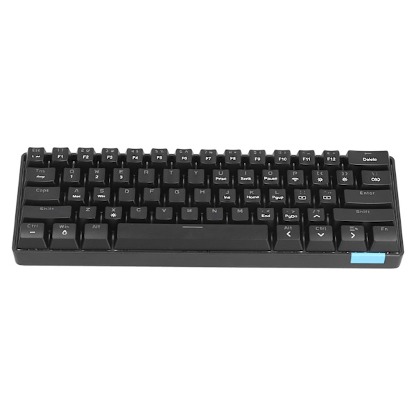 Trådløst tastatur 12 lyseffekter PBT 61 taster Stabil overføring Datakomponent Svart Ergonomisk