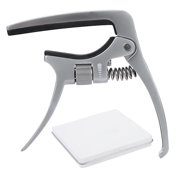 Metal Justerbar Clamp Key Akustisk Guitar Capo Til Tonejustering