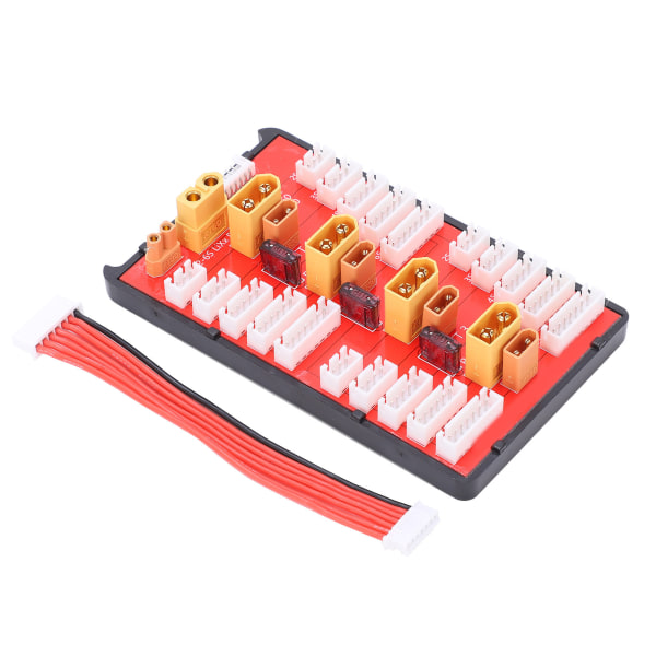 XT60+XT30 2 i 1 parallelt ladebrett støtter 4 pakker 2S6S Lipo-batteri for RC-modeller Reservedel