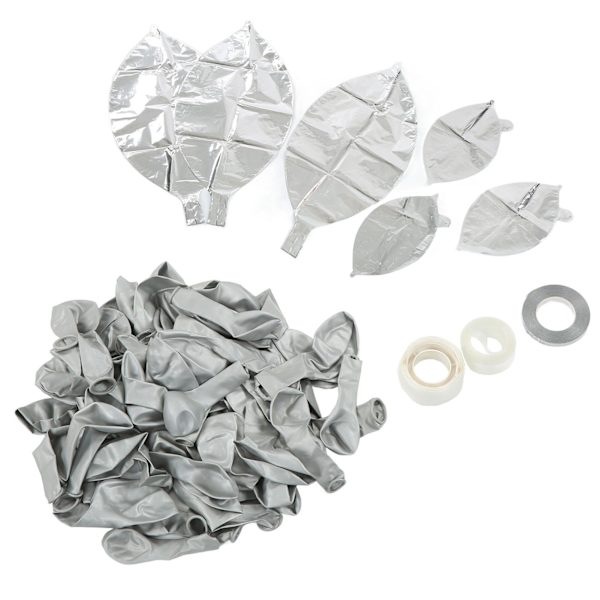 Ballong Garland Kit Smukke Naturlige Latex Materiale Holdbar Bred Anvendelse Fest Balloner til Fest Bryllup FerieSølv