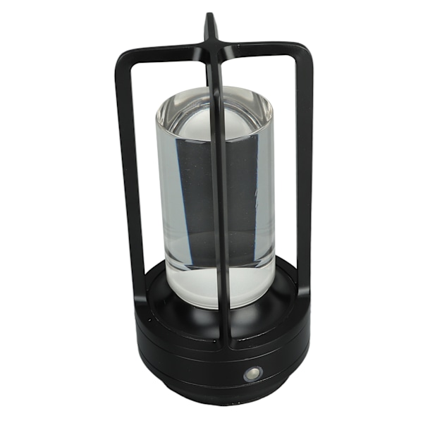 Led-bordlampe uden ledning, 3 farver, trinløs dæmpning, genopladelig touch-lampe, natbordslampe til soveværelse, sort