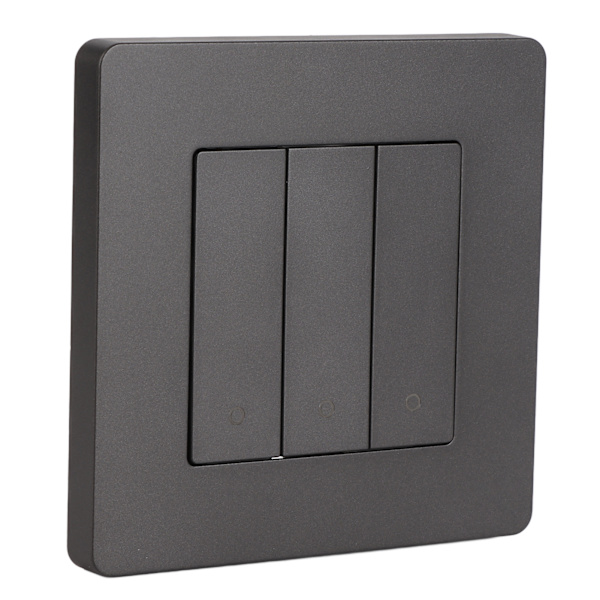 3-veis smart kontrollpanel APP-tidsstyring Intelligent bryterpanel Rebound Type AC100‑240V Grå