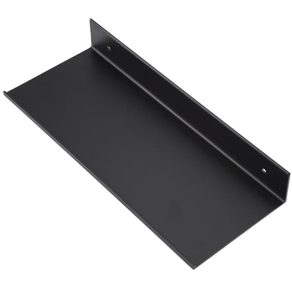 Sort badeværelse enkeltlags Space Aluminium Mat Hylde (#50cm)