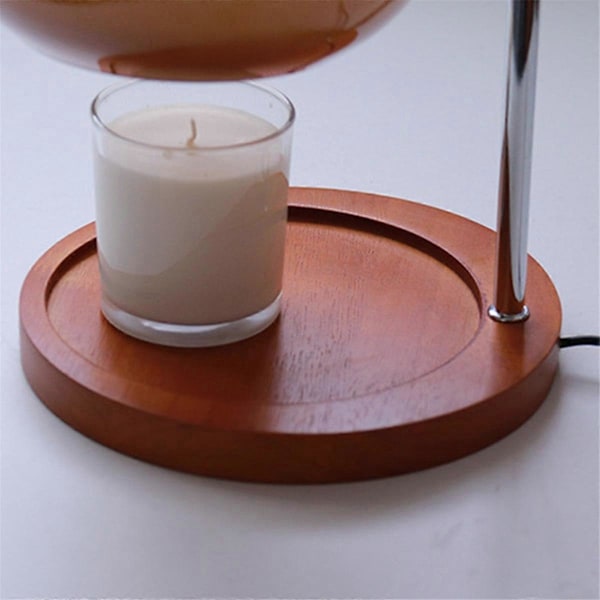 Retro Glas Ljus Värmare Lampa Dimbar Aromaterapi Lampa EU-kontakt