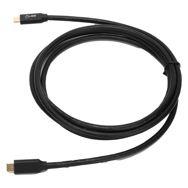 Snabbladdningskabel USB3.1 Dubbelhövdad Typ-C Strömkabel med E-Marker Chip 100W