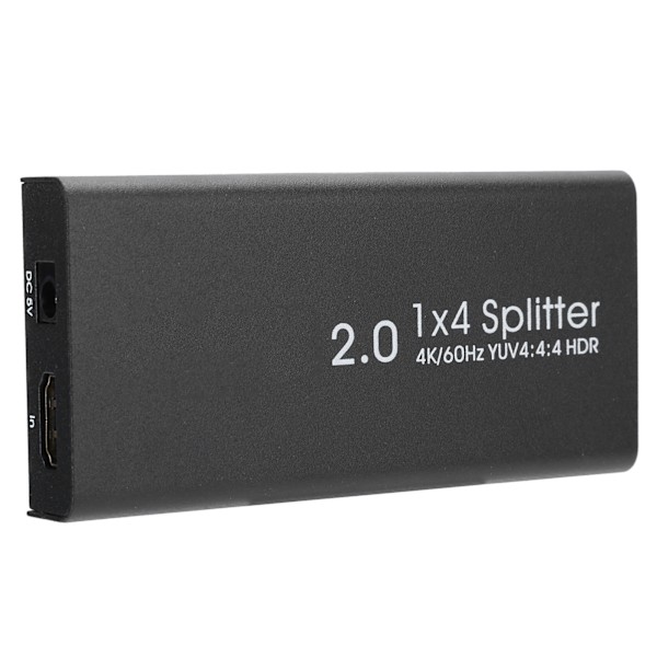 HDMI2.0 högupplöst splitter 4K 60HZ 1x4 HDMI 1 in 4 ut delad skärm 100‑240VUK