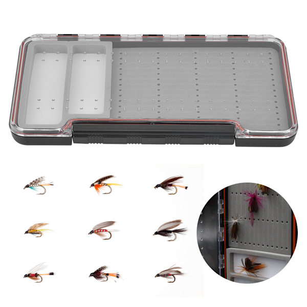 Transparent Flue Lure Box Magnetic Bait Opbevaringskasse Container Organizer FiskedeleL