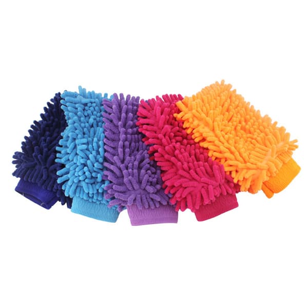 Dobbelsidig Chenille Mikrofiber Tykke Ripefrie Bilvaskehansker