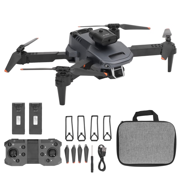 K6 Drone Sammenleggbare 2,4Ghz Wifi-droner med 4K HD-kamera RC Folding Quadcopter Helikopter for voksne Barn Doble batterier