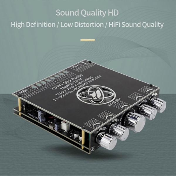 XY-S220H 160Wx2+220W Effektforstærkerkort TDA7498 Subwoofer Modul