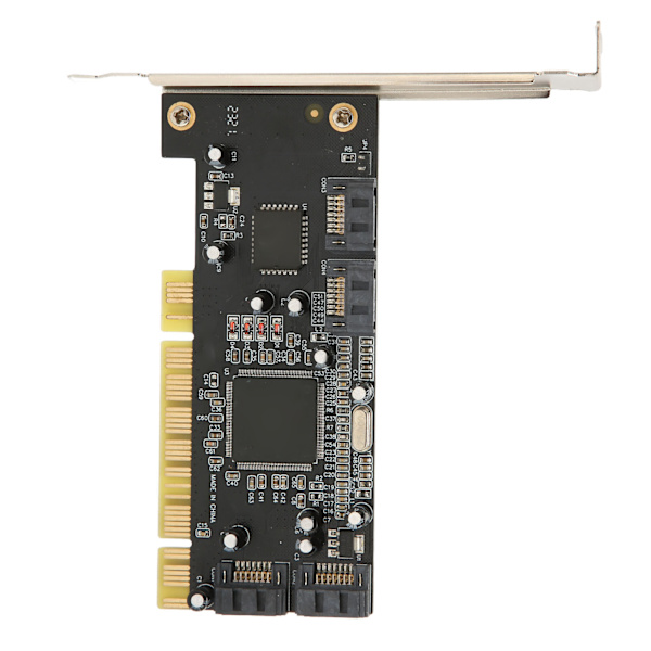PCI–4-porttinen SATA-kortti 4 itsenäistä sarja-ATA-kanavaa 1,5 Gbps:n siirto PCI SATA -ohjain pöytätietokoneelle HDD SSD