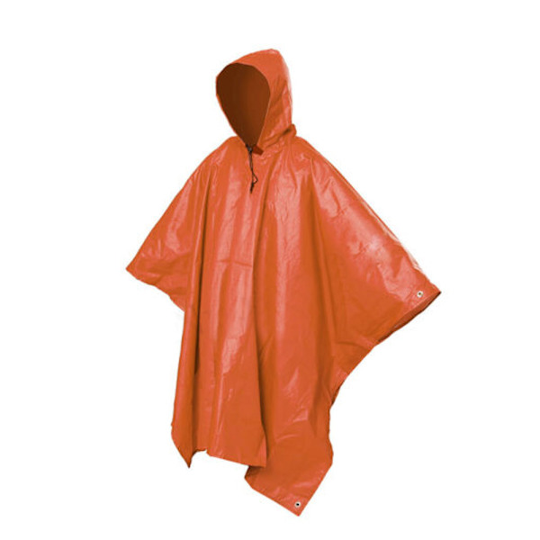 3 in 1 Rain Poncho Vedenpitävä Kevyt Kannettava Monikäyttöinen Ulkoilu Retkeily Sadetakki Oranssi