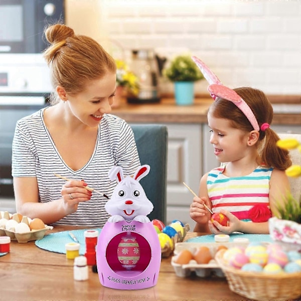 Påskeegg Spinner, Eggfargingssett med 8 Påskeegg Tusjer 3 Påskeegg blå