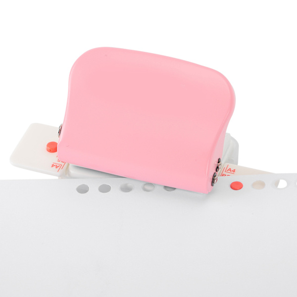 99H9 hulmaskine 26 hul 30 hul 20 hul papir A4 B5 A5 løsblade manuel hulmaskine Pink