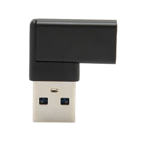 Retvinklet USB til USB C Adapter 90 Graders Plug and Play USB 3.0 A til USB C Adapter til Bærbare Computere Telefon PC