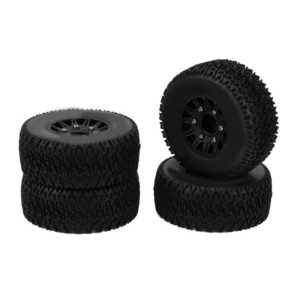 Til 1/10 RC Short Course Lastbildæk til ARRMA til SENTON til TRAXXAS til Slash 12mm 14mm 17mm Hex RC Lastbildæk Sort