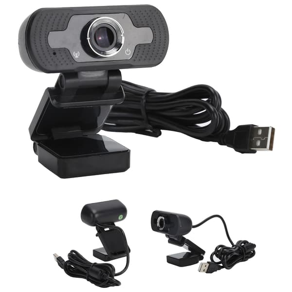 1080P webkamera Full HD USB webkamera med støydempende mikrofon multifunksjonsbase