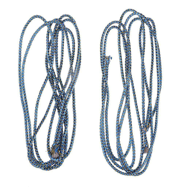 2st Holografisk Elastisk Mylar Snöre Fläta Flash Tubing för Flugbindning Blå