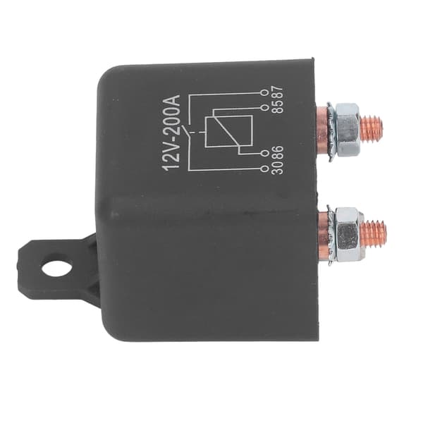 Startsolenoid DC 12V 200A Bilstartrelé Vanntett Messingspole med tilbehør