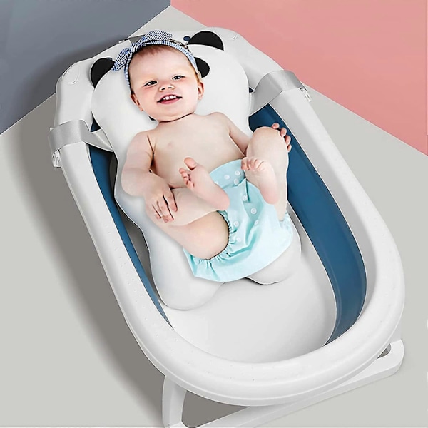 Babybadkudde, Halkfri Babybadkudde Spädbarns Flytande Badkarsdyna Nyfödd Badkarsstol Mjuk Badkudde för Badkar Justerbar Babydusch Sup