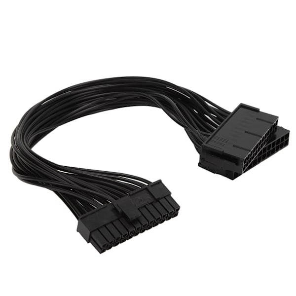 5 st Dual Power Supply Start Cable ATX 24Pin till moderkort Synkron förlängningssladd