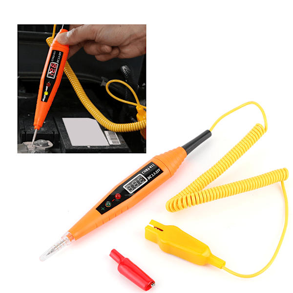 DC2.5-32V Digitalt Batterispændingstester Lyssystem Probe Kredsløb Test Pen Bil Diagnostic Tool