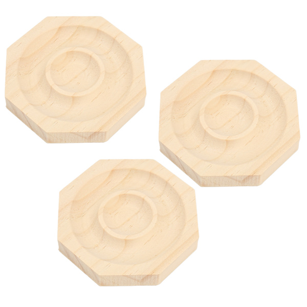 3 stk perlearmbånd displaybakke Elegant dekorativ håndlavet smykkebakke i massivt træ til armbånd armbånd smykker
