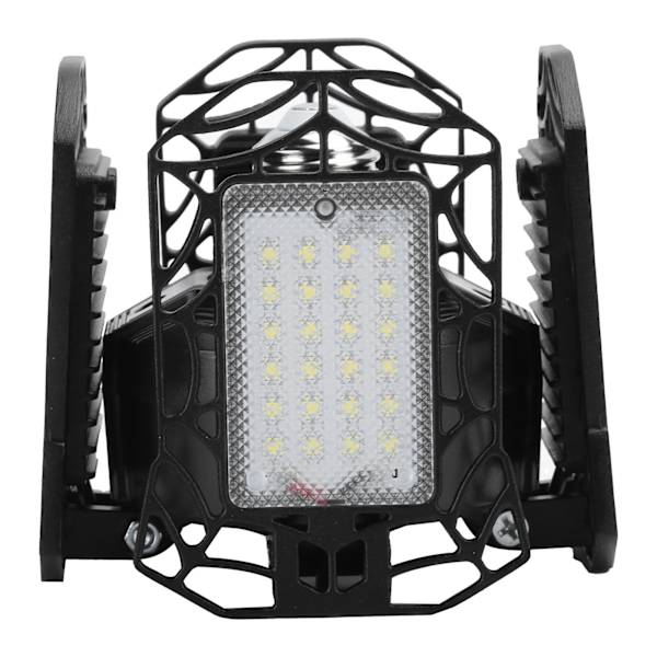 80W 96LED Gruvelampe E27/E26 Base 4 Blad Deformerbar Industriell Takvifte Garasjelys 85‑265V