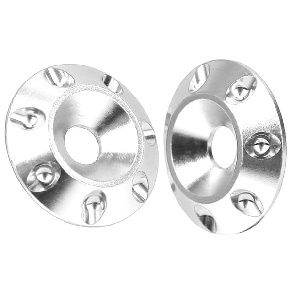 2st Bakre Vingpackning Förstärker Bakre Skydd Universal Del Passar för 1/10 Terrängracingbil (Silver)