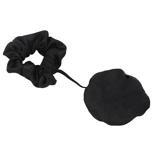 Drikkedeksel Scrunchie Set Vanntett Pulverforebygging Drikkebeskytter Deksel Scrunchie for Kopp Glass Svart