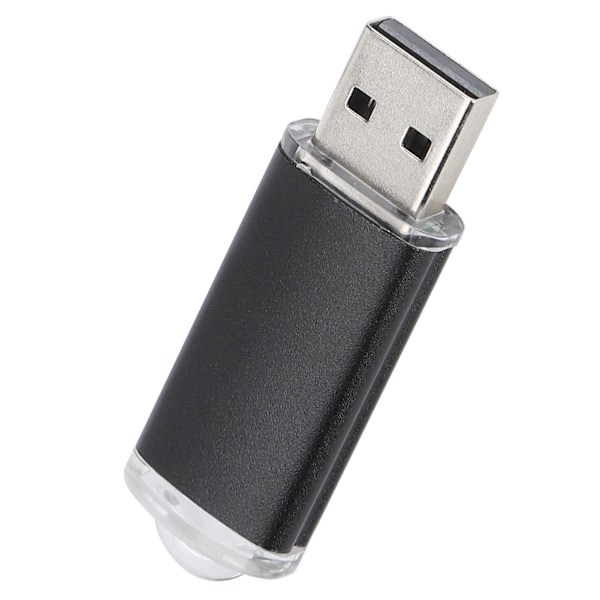 USB-minnepinne med transparent deksel, svart, bærbar lagringsminnepinne for PC-nettbrett, 128 GB