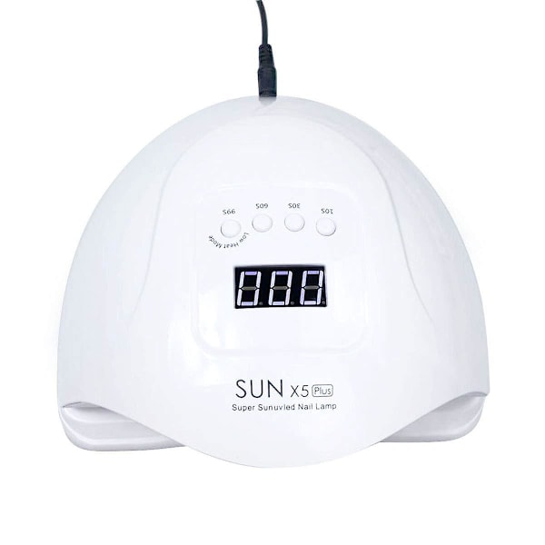 Sun X5 Plus LED Lampe 80 Watt Negletørker LCD-Skjerm 36 LED Negletørkerlampe for Herding av Gel Polish Bilsensor Timer Neglemanikyr EU Plugg