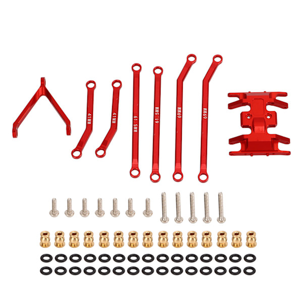 RC-styrstångsats för Axial SCX24 1/24 Deadbolt AXI90081 B17 AXI00004 RC-biluppgraderingsdel röd