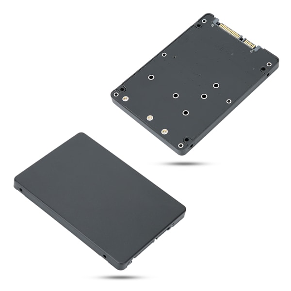 Kova levykotelo musta ABS SSD 2 in 1 M.2 B Key MSATA SATA 3.0 tietokoneen lisävarusteet