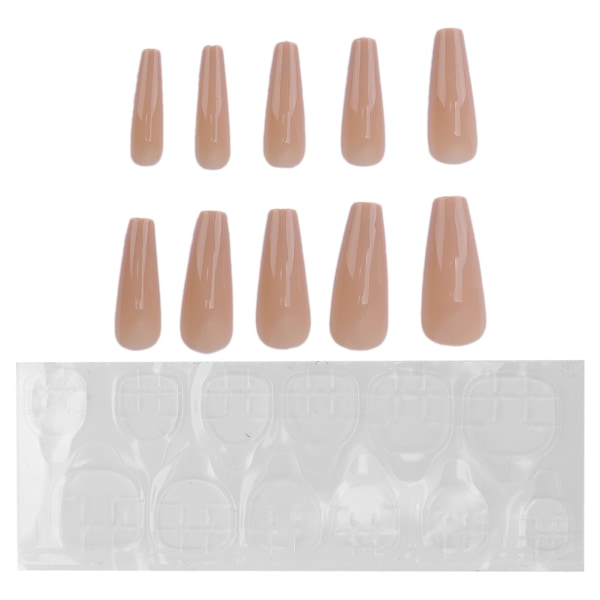 10 stk Pure Color Full Cover Falske Nail Kvinder Piger Elegant Moderigtigt Fake Nail Tip Manicure ToolN5354-04