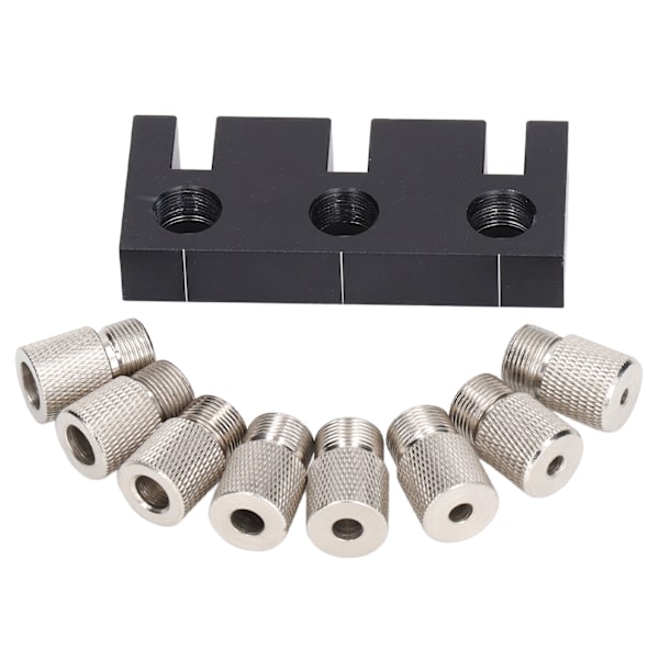 Hålstansningsjigg 3 i 1 Loggtapp Träbearbetning Hålöppnare DIY Verktyg 3 4 5 6 7 8 9 10mm