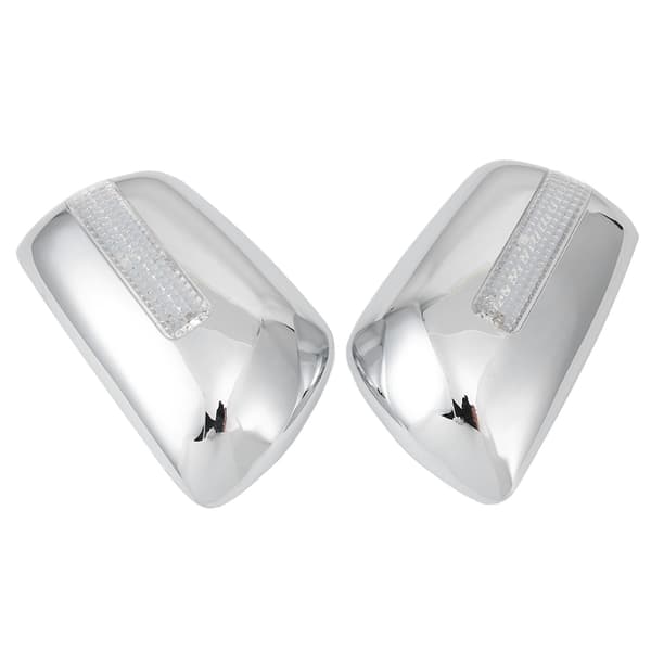 2 st. backspegelskydd, galvaniserade med LED-skydd, passar för RAV4 2001–2005