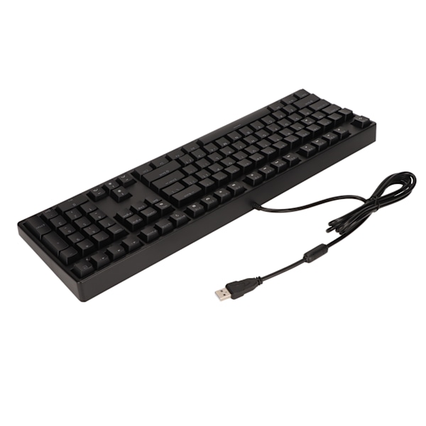 Röd switch-tangentbord 108 tangenter trådbundet röd switch ergonomisk vit bakgrundsbelyst mekaniskt tangentbord för PC bärbar dator