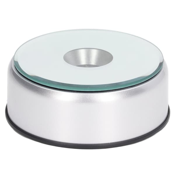 Roterande displayställ 360° roterande LED-lampor 80 sekunder per varv USB-laddning LED-displaybas för koppar kristaller