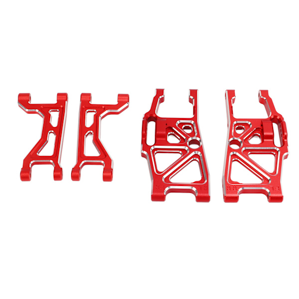 Aluminiumlegering Främre Bakre Övre Nedre Upphängningsarmar för Traxxas 1/10 MAXX 2.0 RC Bil Röd