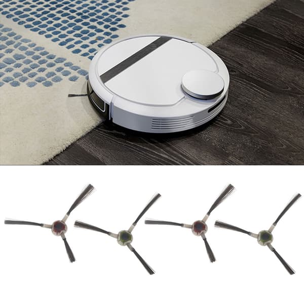 4PCS Sidoborstar Ersättning Passar till Deebot DE55 DE6G DD33 DJ35 Robotdammsugare
