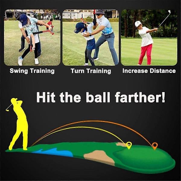 Golftränare, Golf Swing Trainer Auxiliary Tool Swing Training Rod
