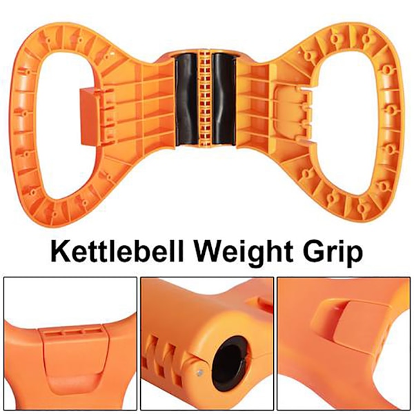 Justerbar Kettlebell - Bärbar viktgrepp - Reseutrustning för träning - Klämmor till hantel för tyngdlyftning och bodybuilding