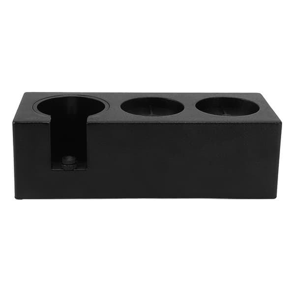 Kaffefilter Tamper Holder Flere Huller Plast Pulver Nåledispenser Stampestation Sort